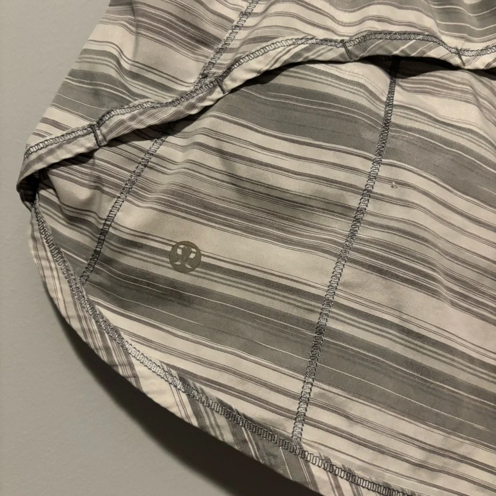 Lululemon Athletica Gray and White Athletic Shorts